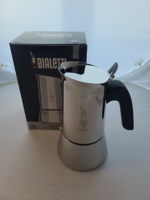 Bialetti Venus 4 Tassen Mokkakanne Espressokocher Induktion Edelstahl 