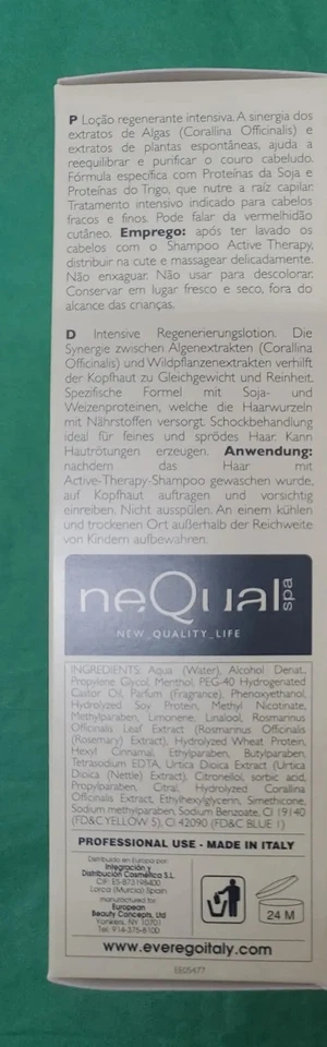 Loção Energizante Intensiva Nequal EVER EGO (antigo ALTER EGO)  - Imagem 2 de 3