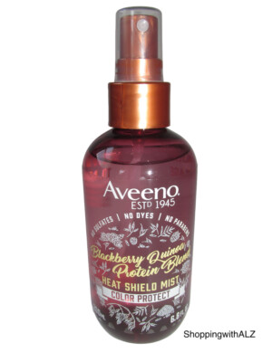 NEW Aveeno Blackberry Quinoa Protein Blend Heat Shield Mist Color Protect 6.8 oz