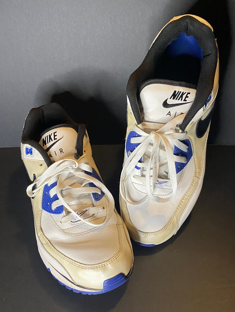 Nike Air Max LTD Mens 13 Leather White Black Royal Shoes 317551-194 Athletic