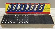 Dominoes Vintage Set No 622 Game by Halsam in Original Box 28 Piece