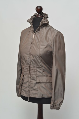 Moncler Luxury Vintage Women's Brown Nylon Light Jacket Size 1 Made in Italy - 第 1/12 張圖片
