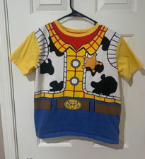 Kids Disney Toy Story Woody Outfit T-Shirt Size 16