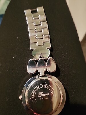 Genoa 18K White Gold IP Plating Crystals Watch | eBay display picture 1