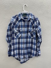 Levis Sutter Creek Mens Shirt Size Large Plaid Long Sleeve Pearl Snap Up Vintage