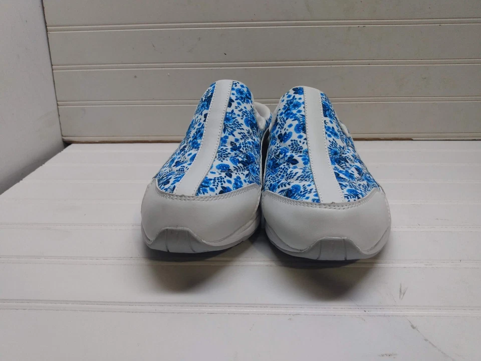 Sandalias para mujer Easy Spirit TRAVELTIME 11W azul blanco cuero mula Foto 3 de 4