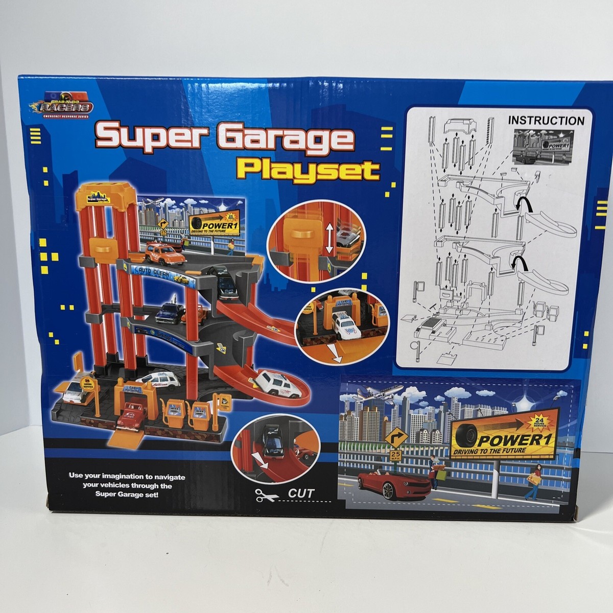 Grab-N-Go Racers Super Ultimate Garage Playset/Emergency Response