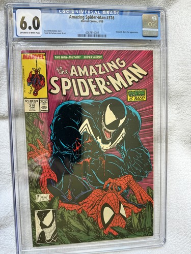 AMAZING SPIDER-MAN #316 1st Full VENOM Cover CGC 6.0