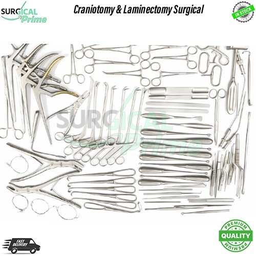 Basic Craniotomy & Laminectomy Surgical Orthopedic Spinal Instruments 78 pcs set - Picture 3 of 3