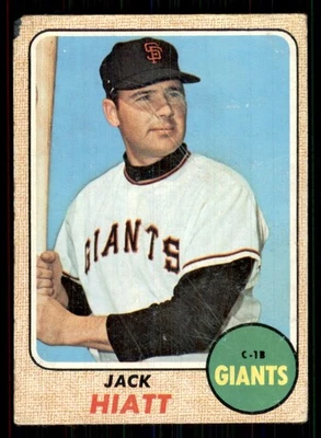 1968 Topps POOR #419 Jack Hiatt san Francisco Giants - Image 1 of 2