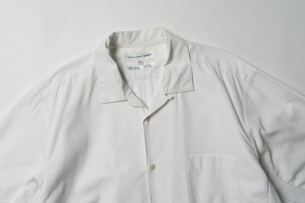 Men Comme des Garcons Shirt White Cotton XL-XXL