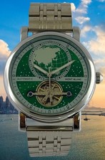 Refurbished Montblanc Automatic Open-Heart Green Dial Watch Case Size 44 mm