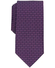 Perry Ellis Portfolio Jensen Classic Diamond Dot Tie Men's One Size Raspberry~