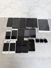 Lot of 19 ipads, iphones,  apple watches for parts or repair only