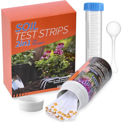 Upgrade Ph and Nitrogen Soil Ph Tester with Measuring Cylinder - Accurate 100