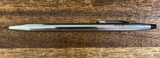 Vtg Cross Classic Century Chrome Silver Ballpoint Pen Ribbed Barrel RFS