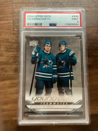 2024-25 Upper Deck Series 2 - Young Guns Macklin Celebrini, Will Smith #499 (RC)
