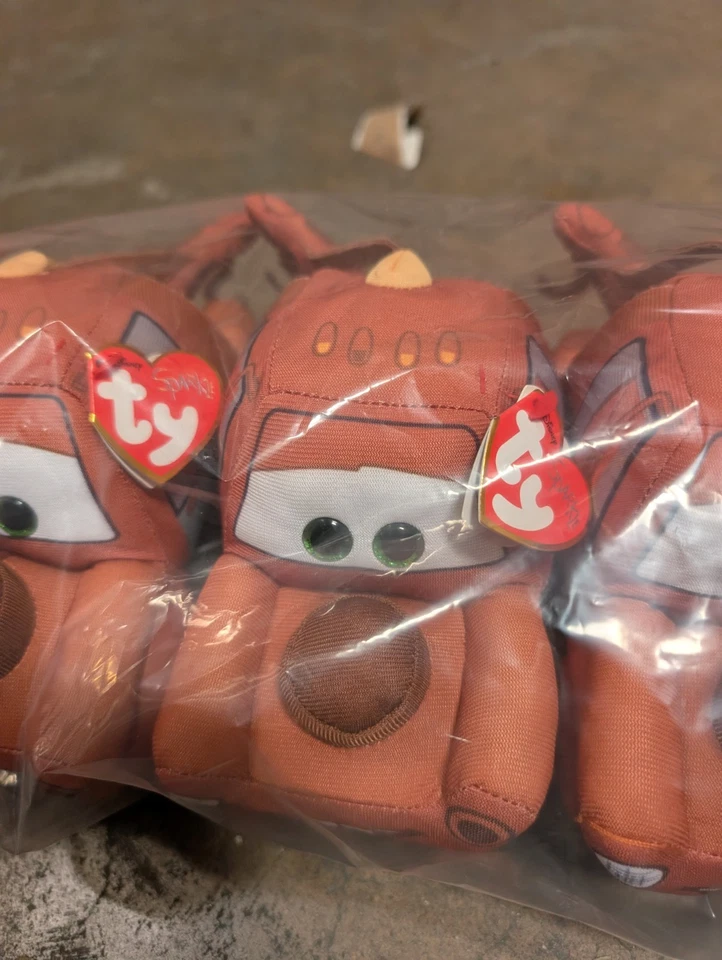 Ty Beanie Disney/Pixar Cars 3 Mater Tow Truck 6" 15cm Lightning McQueen's friend - Image 2 of 4