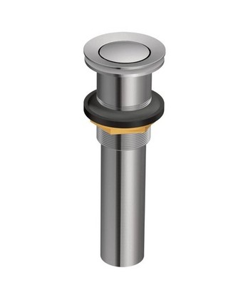 Moen Lavatory Push-N-Lock Drain Assembly Without Overflow in Chrome - 140780