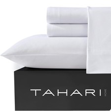 6-Piece Queen Size Bedding Set - Fitted  Flat Sheets  Pillowcases  Soft  ...