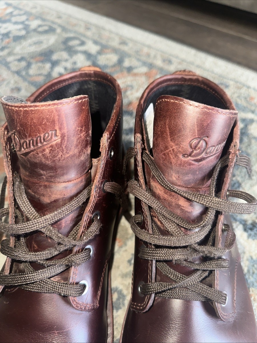 Danner Sz 10 Brown Leather Wolf Creek Chukka Boots 32671 Work Wear Blue Collar Danner Mens Wolf Creek Waterproof Chukka Boots 32671 Leather  main image 2