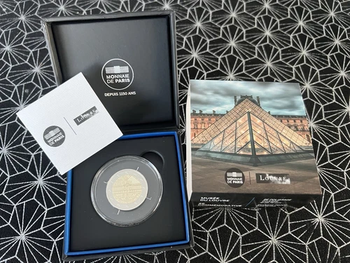 🇫🇷 rare coffret 2 euro Musée du Louvre BE, polissage inversé, 2025, 5000 ex.