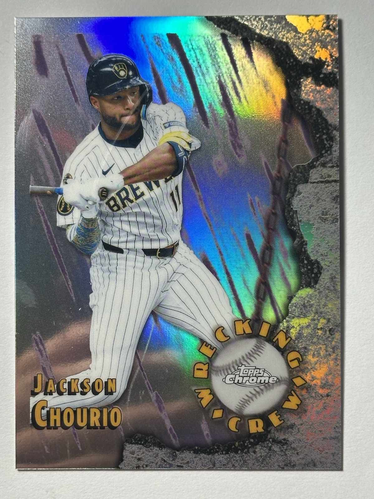 2026 Topps Chrome Wrecking Crew Jackson Chourio #WC-12