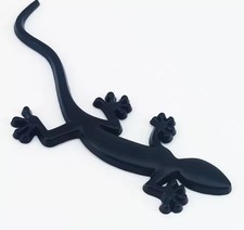 For Audi Car Rear Trunk Badge 3d Metal Gecko Sticker Logo Emblem Black A3 A4 A5
