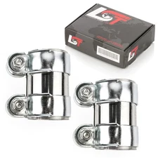 2x double clamp pipe clamp exhaust Ø 55 x 95 mm for VW Bora Golf Jetta Vento