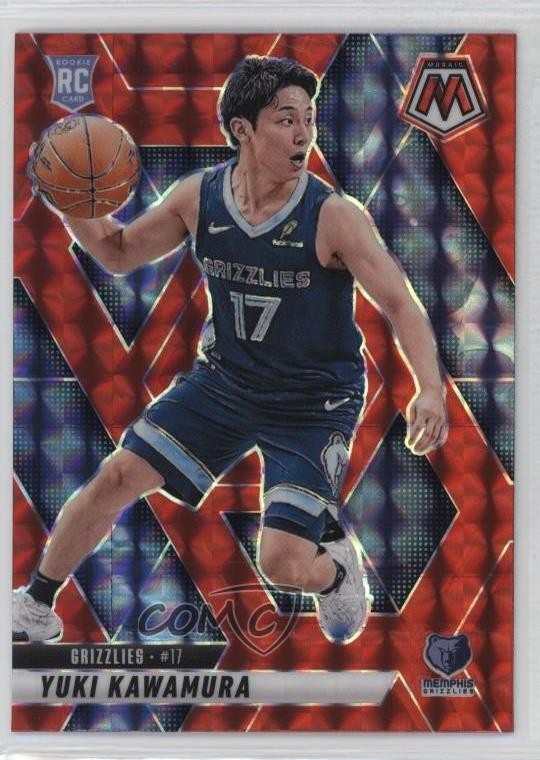 2024-25 Panini Mosaic Rookies Red Prizm Yuki Kawamura #209 Rookie RC 11nu