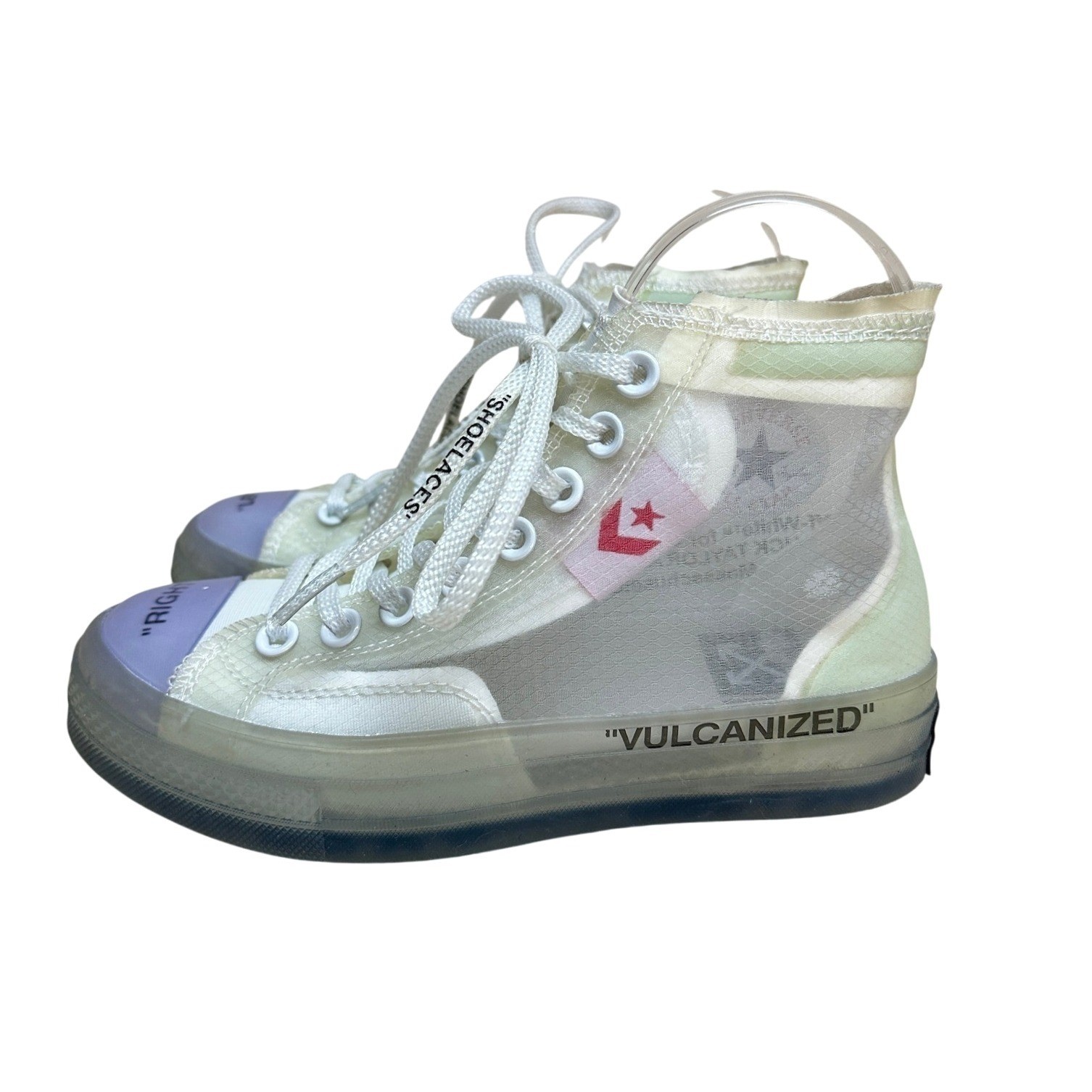 Off White x Converse The Ten Chuck Taylor All Star Vulcanized Hi Top SAMPLE 5.5 image 10