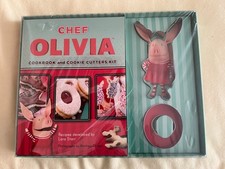 Chef Olivia Cookbook For Kids & Cookie Cutters Kits NIB By Lara Starr 2013
