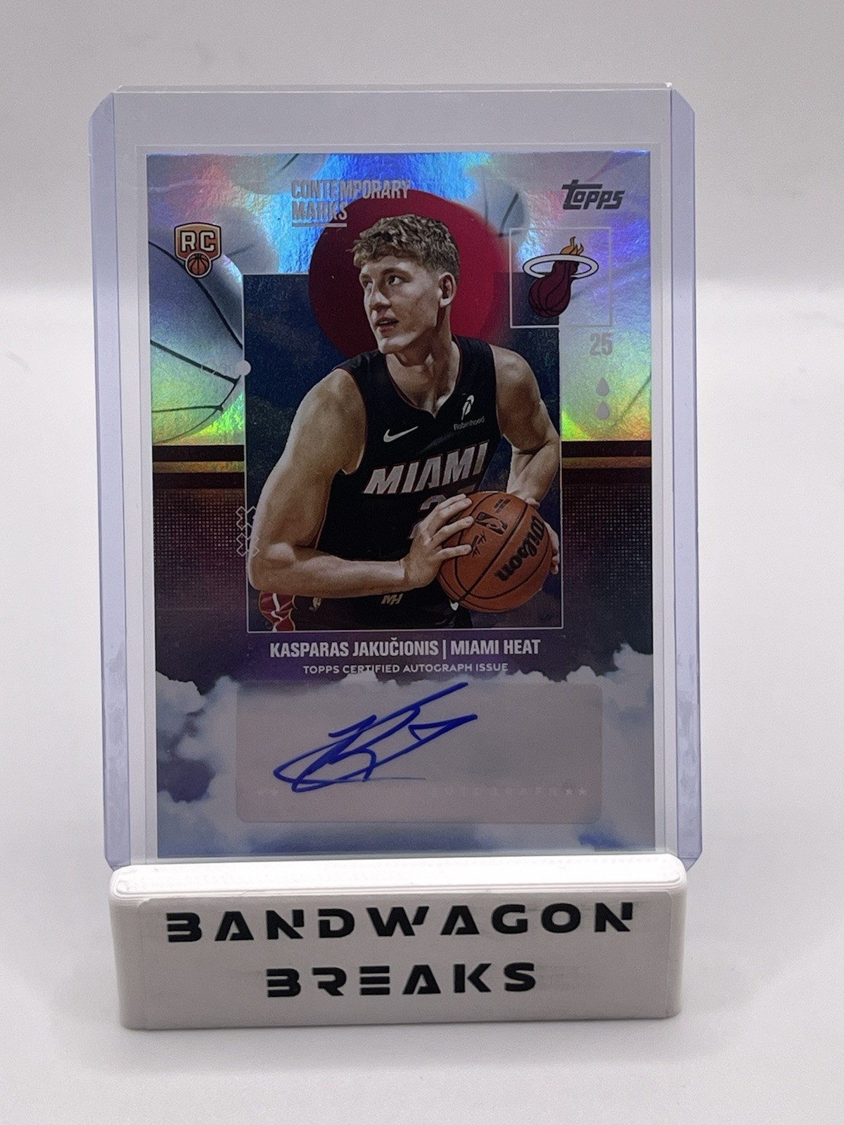 2025 Topps Kasparas Jakucionis Rookie Auto Contemporary Marks
