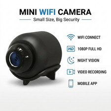 1080P Mini WiFi Security Camera Wireless HD Night Vision Home Monitoring Cam