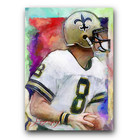 Archie Manning #8 Art Card Limited 27/50 Edward Vela Signed (New Orleans Saints)