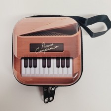 Retro Piano Hard Shell Case Earbuds Airpods Coin Purse Shockproof Travel NEW