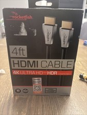 Rocketfish 4 ft HDMI cable 4k Ultra HD and HDR compatible NEW in BOX