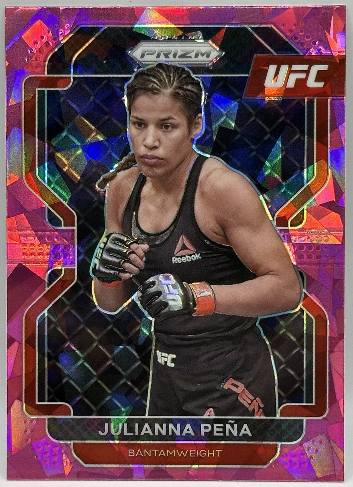 2022 Panini Prizm UFC - Julianna Pena #146 Pink Ice Prizm