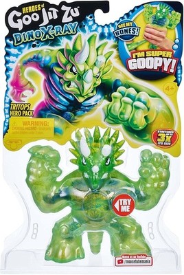 New HEROES of GOO JIT ZU Dino X-Ray Tritops Hero Pack Super Goopy