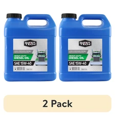 (2 pack) Super Tech Heavy Duty SAE 15W-40 Motor Oil, 2 Gallons, Free ship