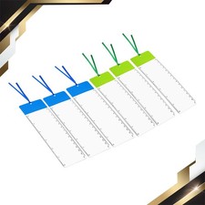 6 x Bookmark Magnifier with Ruler 3X Magnifying Sheet Page Magnifier Len 2 Color