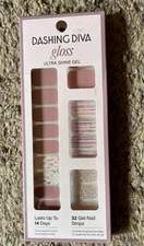 New Dashing Diva Gloss Ultra Shine Gel Gel Nail Strips Choose Your Design