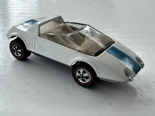 Vintage Hot Wheels Redline Jack Rabbit Special White  W/ Blue Stripe MINT!!!