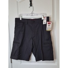 Wrangler Men's Charcoal Cargo Shorts - Dark Gray Size 34