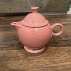 Vintage (Retired) Homer Laughlin Fiestaware Covered Teapot 44oz Rose Color