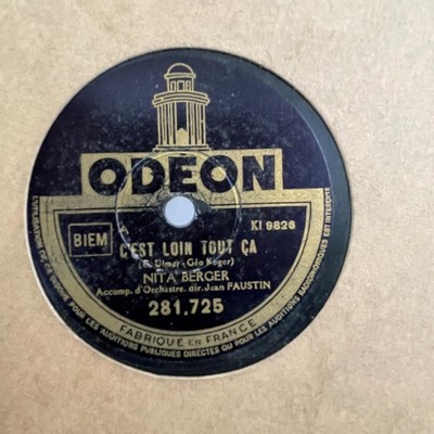 C'est Loin Tout Ca / Perfidia, Nita Berger 78rpm 10'' Gramophone Record