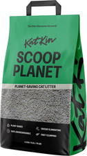 Katkin Scoop Planet Litter: Eco-Friendly, Clumping Tofu Cat Litter 4.5kg 5.46 per kilo
