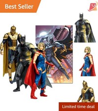 DC Multiverse Action Figures 3 Pack Batman Supergirl Dr. Fate 7 In Mini