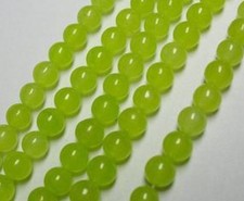 Beautiful 8mm Natural Green Peridot Gemstone Round Loose Beads 15" AA