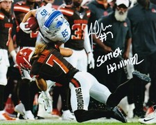 JAMIE GILLAN  CLEVELAND BROWNS  SCOTTISH HAMMER  ACTION SIGNED 8x10